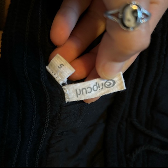 Rip curl black side lace waist tie beach skirt - Picture 4 of 5